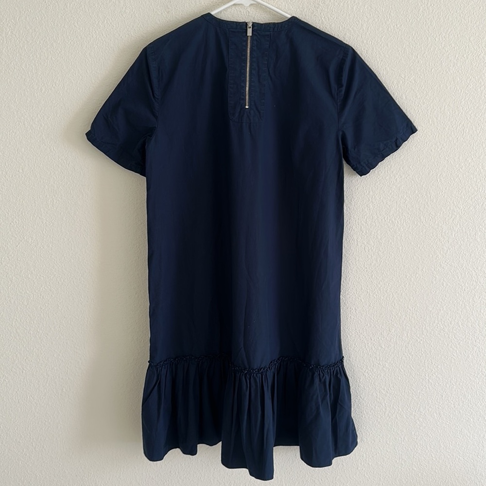 Scotch & Soda Navy Poplin Dress - Picture 6 of 11